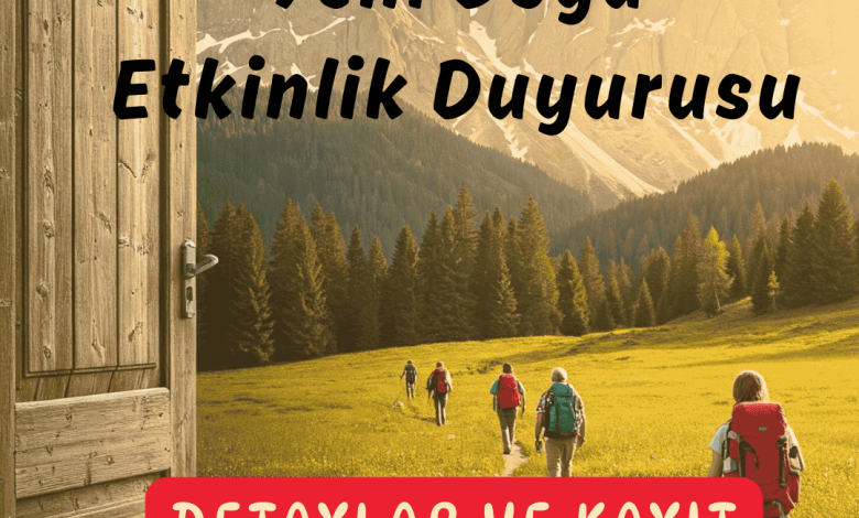 Doğa etkinlik duyurusu
